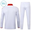 Sudadera De Entrenamiento FC Bayern de Múnich Cremallera De Cuarto 2024-25 Blanca - Niño